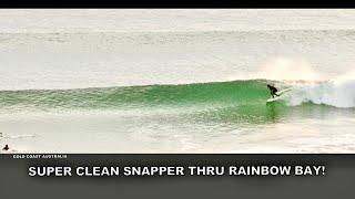 Surfing A Super Clean Snapper Rocks Thru Rainbow Bay Dawn Session