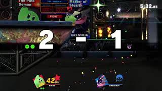 kirby down smash stage spike