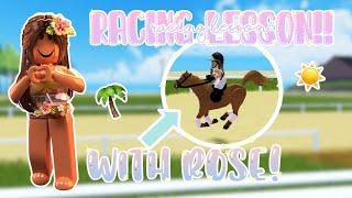 RACING LESSON WITH BLAZE+ Rose! Roblox Horse Valley RP | Episode 75