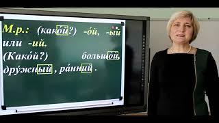 3 класс. Русский язык. Изменение имён прилагательных по родам