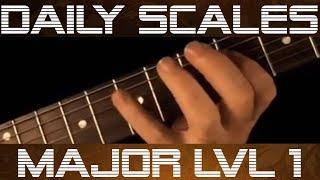 Lvl 1 Daily Scale Exercises: Major scale -  (80-105 bpm)