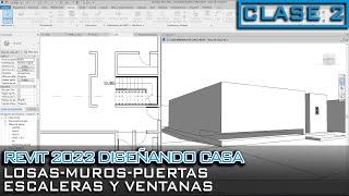 REVIT 2022 CREAR MUROS PUERTAS ESCALERAS Y VENTANAS | CLASE 2