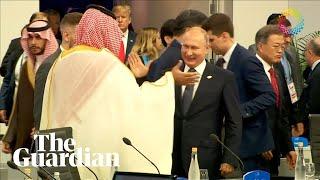 Putin and Saudi crown prince high-five at G20 summit