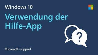 So bekommst du Support von Microsoft | Hilfe-App