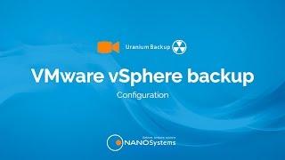 Set up a VM VMware vSphere backup