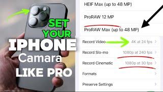 How to get the best professional camera setting on your iPhone like pro