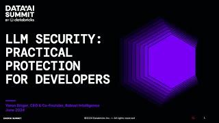 LLM Security: Practical Protection for AI Developers