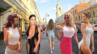 TODAY in 2024! Sanctions FINISHED OFF THE BRAS OF RUSSIAN WOMEN.  Big Walk tour of Moscow.