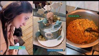 Merium pervaiz cut the cakeshare diet plan️watch Mr. beenmaking Alo qeema..