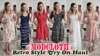 NEW Modcloth Try On Haul | Fun Retro Dresses | Casual & Dressy Summer Outfit Ideas | Lindsey Loves