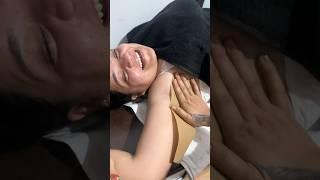 Underarm waxing client reaction #makeoverbyanita002 #waxing #skin #beauty #youtube #tips_and_tricks