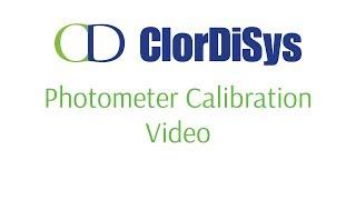 ClorDiSys Solutions, Inc - Photometer Calibration