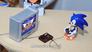 Mini megadrive (Sonic playing Sonic 1)