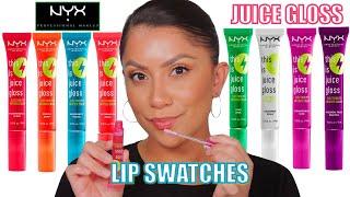 *new* NYX THIS IS JUICE GLOSS + NATURAL LIGHTING LIP SWATCHES | MagdalineJanet