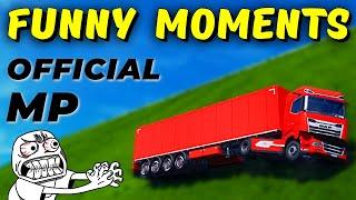 Funny Moments - Official Multiplayer: Convoy | ETS2/ATS Official MP Random Moments & Crashes #1