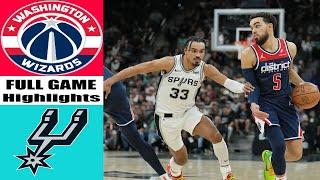 Washington Wizards Vs San Antonio Spurs NBA TODAY Full Game highlight / NBA highlight