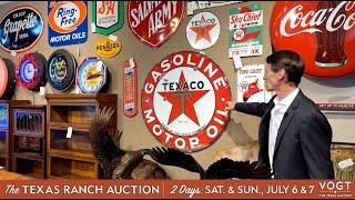 2 DAYS: Texas Ranch Auction, July 6 & 7, 2024 | Vogt Auction Galleries