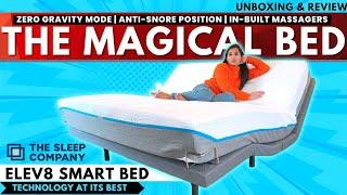 The Sleep Company Elev8 Smart Bed With Zero Gravity Mode  Anti-Snore Position & In-Built Massagers