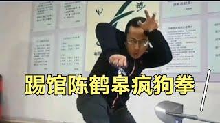 陳鶴皋的無限制格斗，網友稱之為瘋狗拳，有人要踢館