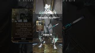 WARFRAME: ASMD STAHLTA SHOCK RIFLE | PRIMARY ACUITY + STAHLTA
