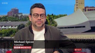 Michael Spicer (No Room Podcast, Comedian) On BBC Breakfast [25.04.2024]