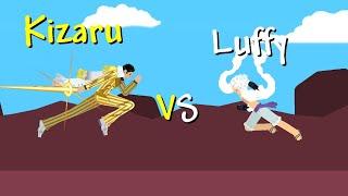 Luffy Gear 5 vs Kizaru - Epic Showdown! (stick nodes)