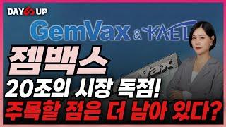 [젬백스 주가전망] 주목할 점은 더 남아있다. 20조를 뛰어넘는 그 내용! 확인해 보시죠