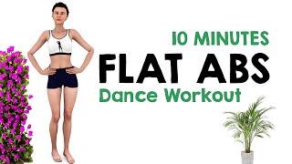 10 Minutes FLAT ABS Dance Workout, EASY Dance Moves to get Healthy Shape #zumba #femalefitness