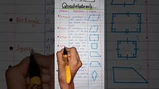 Quadrilateral Names, Definition, Figures | Short Viral