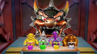 Mario Party Superstars - Metal Characters Mario Vs Waluigi Vs Wario Vs Donkey Kong