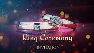 Ring ceremony invitation video editing  | Engagement Invitation Video | Engagement invitation Card