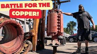 Scrapping The Biggest Motor On Youtube 8900 Lbs Pt 2