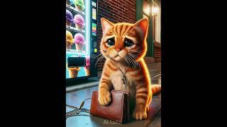 Kitten Can't afford an Ice Cream Sad Story...#cat#ai#story