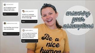 ANSWERING YOUR ASSUMPTIONS 2020 // Babies, Military Life + More