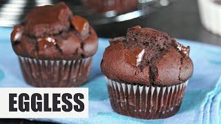 Eggless Chocolate Muffins | How Tasty Channel