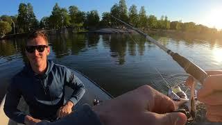 Fishing in Vänern, Sweden