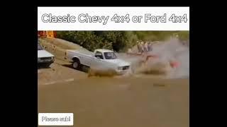 Classic Chevy ad!  which 4x4 is best?  #humor #ford #automobile #shorts