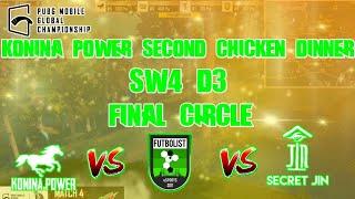 KONINA POWER SECOND CHICKEN DINNER IN SUPER WEEKEND 4 DAY 3 | PMGC