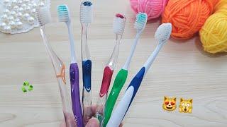 Don't Throw away Old toothbrush! Superb Ideas for the Home - Recycling craft ideas - DIY