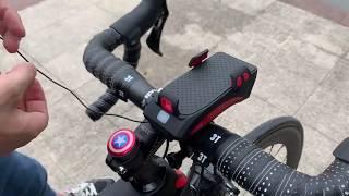 4-IN-1 Bike Light - Headlight + Horn + Phone Holder + Power Bank