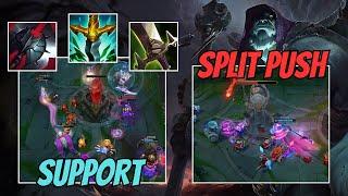 I played FULL SUPPORT for my team while SPLIT PUSHING at the SAME TIME!