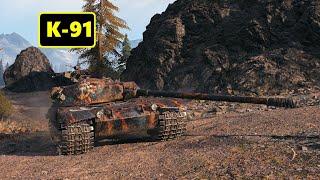 K-91. 9.1k dmg/ 6 kills. World of Tanks Top Replays.