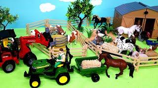 Fun Farm Diorama and Barnyard Animal Figurines