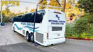 Another GPS Fail! Charter Bus Gets Stuck on City Streets