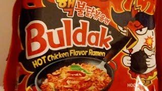 Ostra walka z Buldak hot chicken ramen 2x spice bez przepijania