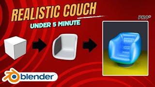 How to Make a Couch in Blender | Blender Tutorial for Beginners | Blender Modeling