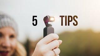 DJI OSMO POCKET! 5 TIPS for SMOOTHER CINEMATIC VIDEOS! VLOG WITH STYLE!