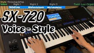 DEMO YAMAHA SX720 - NO SAMPLE | NO TALKING | Demo Nguyên Gốc Style - Voice Của Đàn Sx720