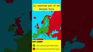 All countries part of the EU #geography #mapping #world #europe #union