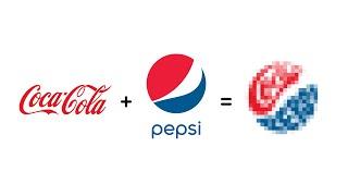 Combining Famous Brands' Logos With Their Competitors' Logo